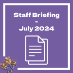 July Staff Briefing