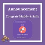 Congrats Maddy & Sally!