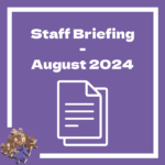 August Staff Briefing