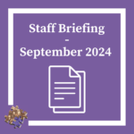 September Staff Briefing